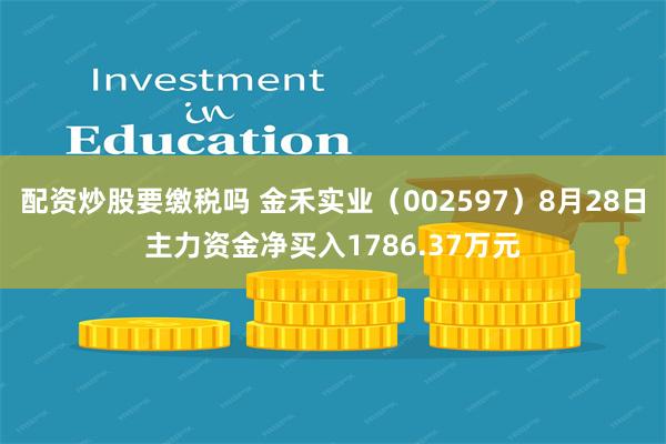 配资炒股要缴税吗 金禾实业（002597）8月28日主力资金