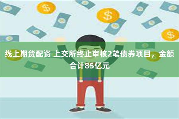 线上期货配资 上交所终止审核2笔债券项目，金额合计85亿元